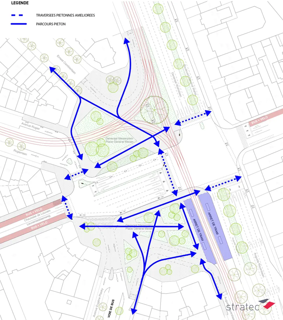 Itinéraires piétons